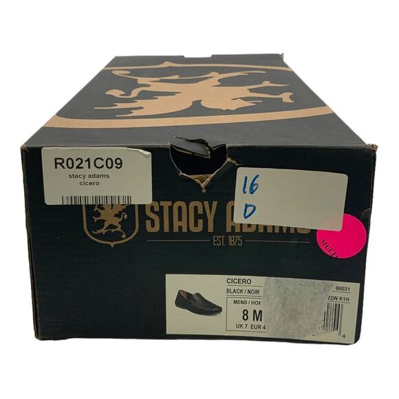 Stacy Adams Cicero Slip-On Loafer in Black US Men's 8 Medium - Picture 8 of 8